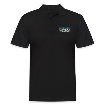 Segelboote - Männer Poloshirt - Schwarz - Vorne - Kai (181cm)