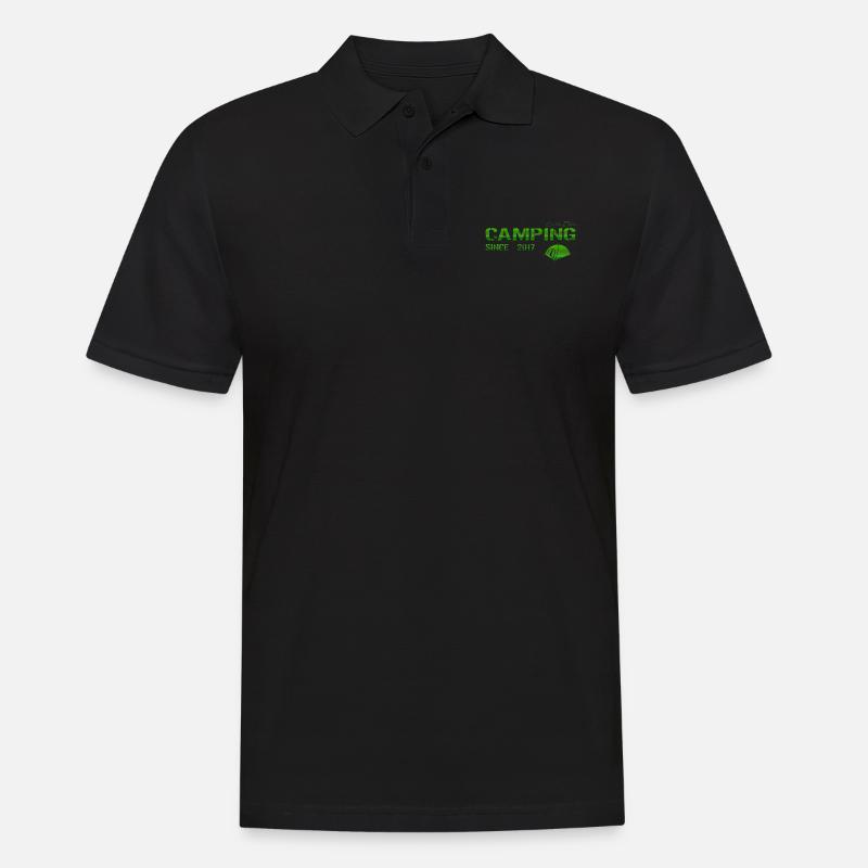 Camping 2017 Geschenk - Männer Poloshirt - Schwarz
