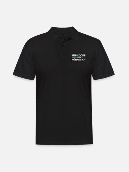 Mein Code, Mein Königreich - Männer Poloshirt - Schwarz