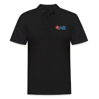 IS THERE ANTIBODY OUT THERE - #LABLIFE - Men's Polo Shirt - black - Front - Kai (181cm)