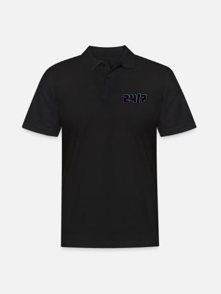 24/7 - Männer Poloshirt - Schwarz