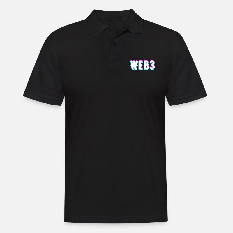 Web3 - Männer Poloshirt - Schwarz