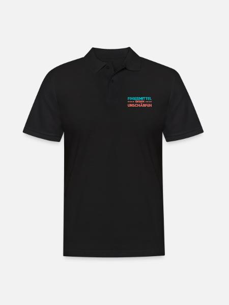 Fixiermittel Gegen Unschärfen - Männer Poloshirt - Schwarz