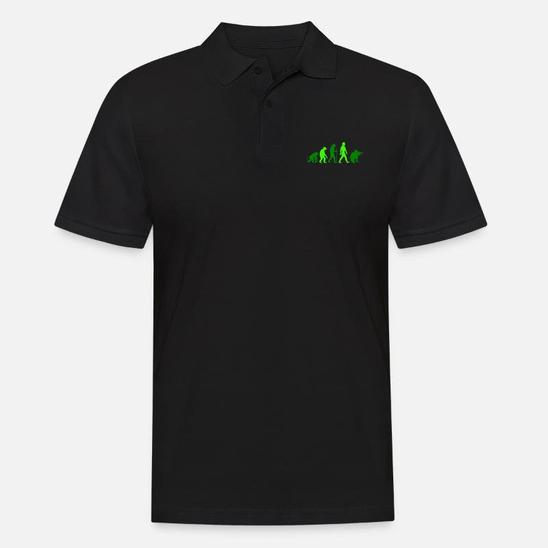 soldier evolution - Männer Poloshirt - Schwarz