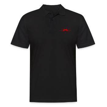 Gaming Herschlag Konsole Zocken Gamer Geschenk - Männer Poloshirt - Schwarz - Vorne - Kai (181cm)