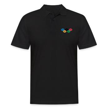 Lèvres - Polo Homme - noir - Devant - Kai (181cm)