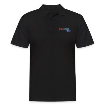 Generation 0 - Men's Polo Shirt - black - Front - Kai (181cm)