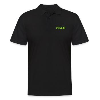 Rabauke - ungehobelter Mensch - ungezogenes Kind - Männer Poloshirt - Schwarz - Vorne - Kai (181cm)
