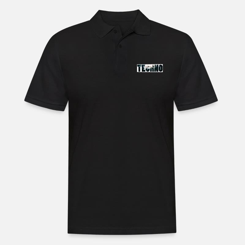 technocrowd - Männer Poloshirt - Schwarz