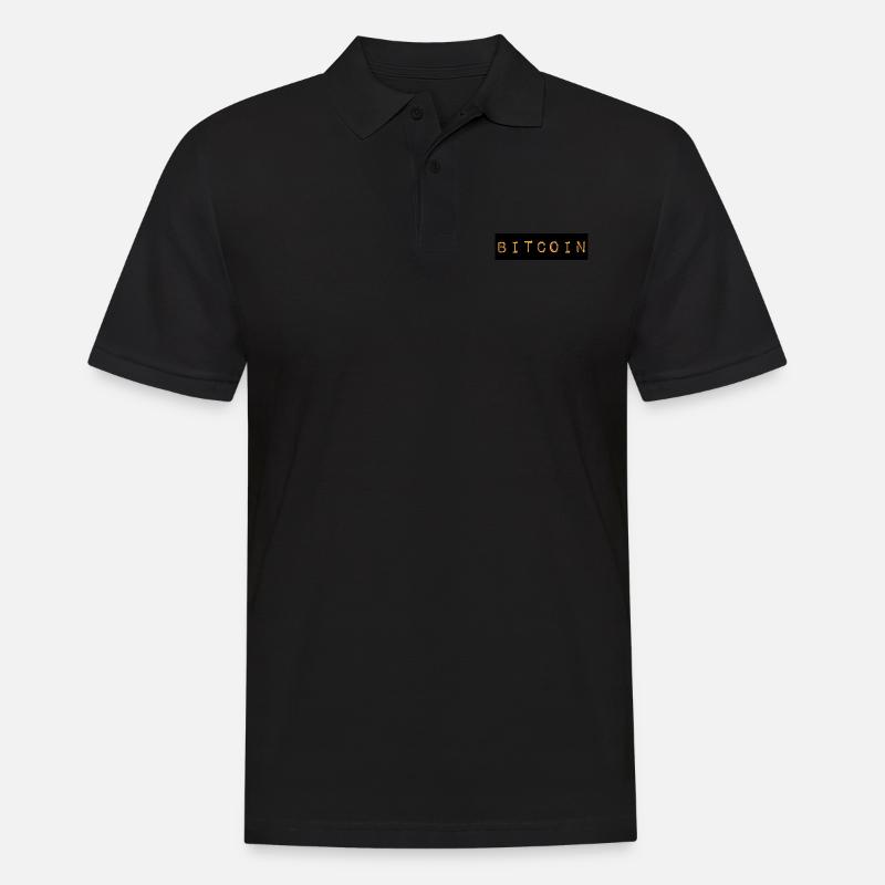 Bitcoin - Männer Poloshirt - Schwarz