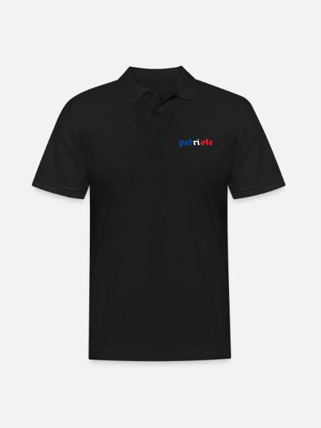 fier d être patriote - Polo Homme - noir