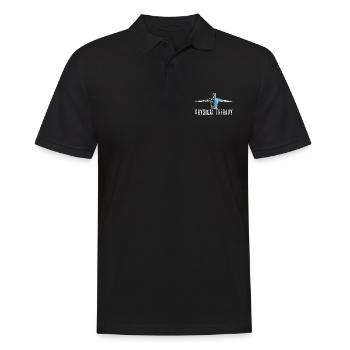 Krankengymnastik Physiotherapie - Männer Poloshirt - Schwarz - Vorne - Kai (181cm)