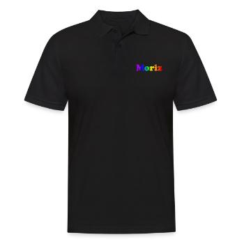 Moriz - Männer Poloshirt - Schwarz - Vorne - Kai (181cm)