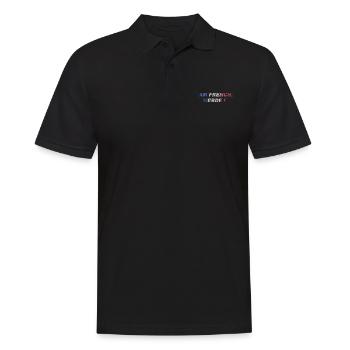 I am French merde ! - Polo Homme - noir - Devant - Kai (181cm)