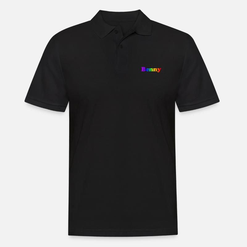Benny - Männer Poloshirt - Schwarz
