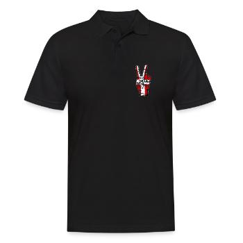 Danemark Drapeau Paix Victoire Symbole utilisé - Polo Homme - noir - Devant - Kai (181cm)