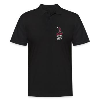 Baton Twirler Majorette Captain Squad Club - Men's Polo Shirt - black - Front - Kai (181cm)