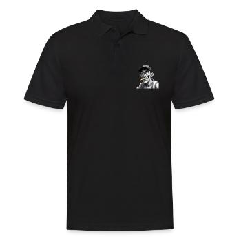 Freak - Männer Poloshirt - Schwarz - Vorne - Kai (181cm)