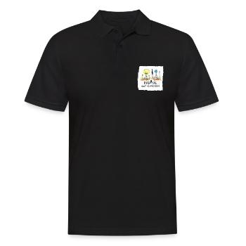 Radical self-portrayal - Men's Polo Shirt - black - Front - Kai (181cm)