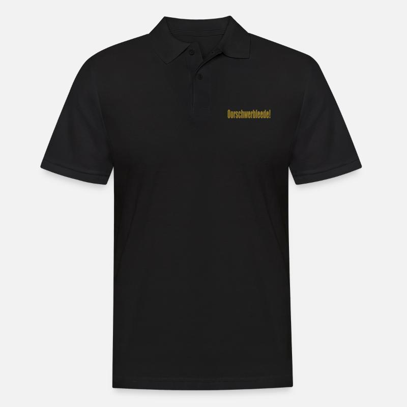 oorschwerbleede - Männer Poloshirt - Schwarz