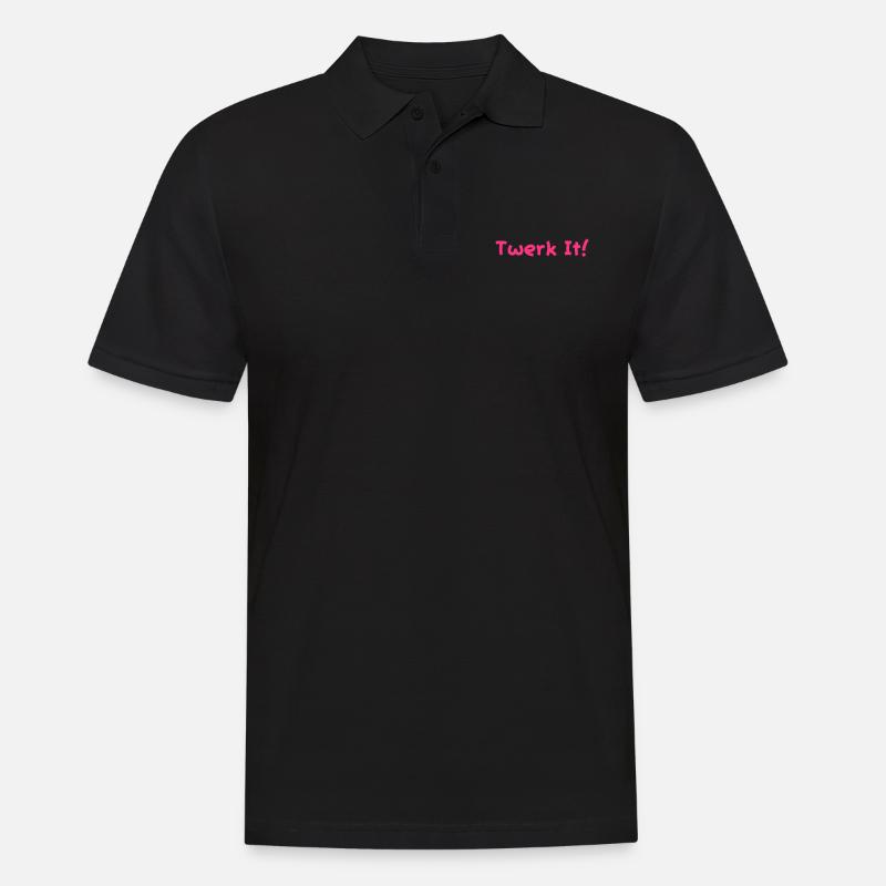 twerk it! - Männer Poloshirt - Schwarz