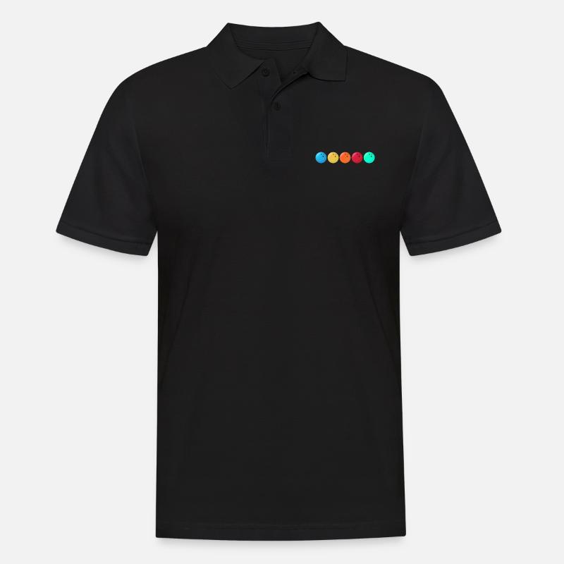 bowling bowlingteamkleidung strike bowlingbahn - Männer Poloshirt - Schwarz