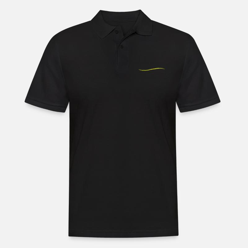 scribbled line | scribbled line - Men's Polo Shirt - black