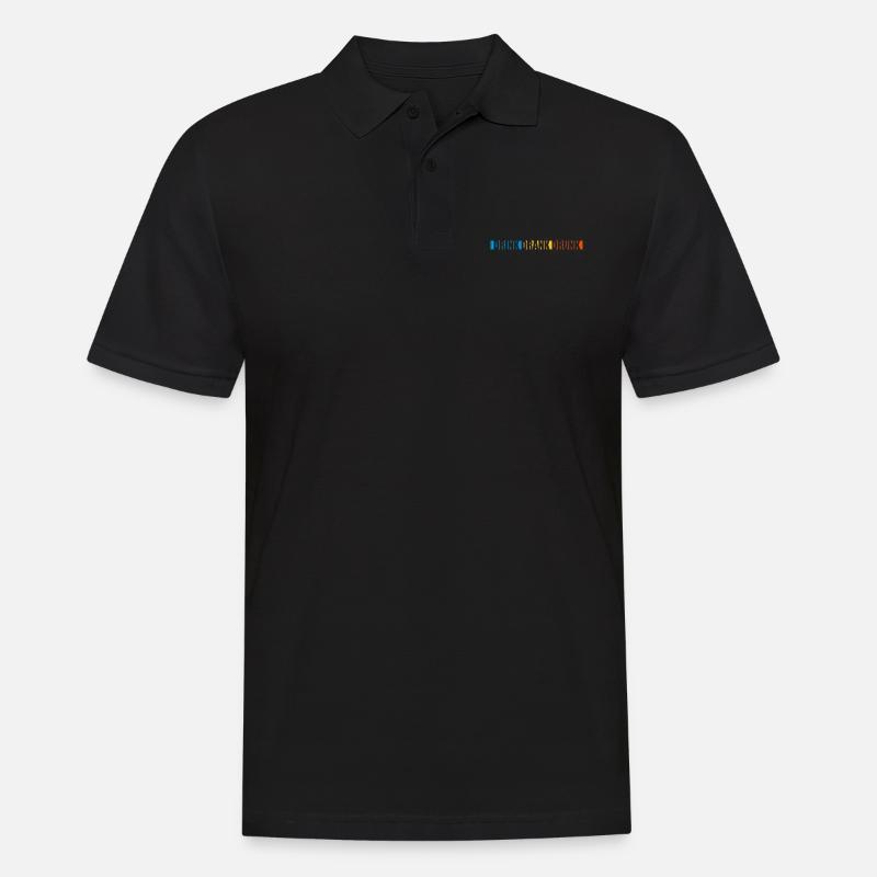 drink drank drunk Zitat - Männer Poloshirt - Schwarz