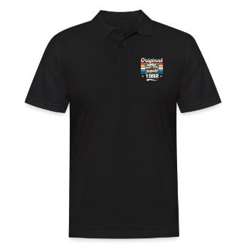 Born Gift Original 1992 Gift Idea 1992 - Men's Polo Shirt - black - Front - Kai (181cm)