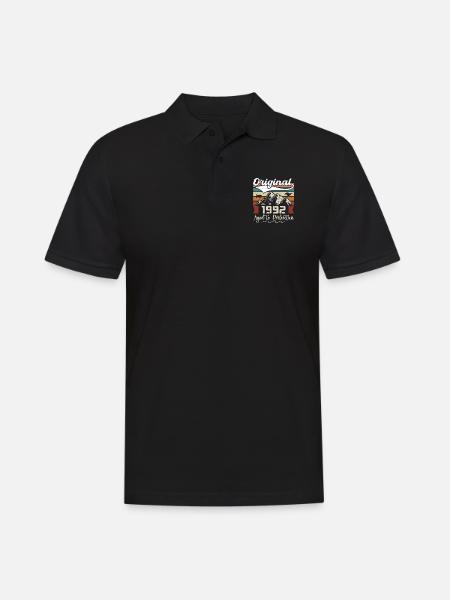 1992 - Cadeau né en 1992 - Polo Homme - noir