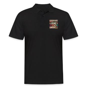 Légendaire Juin 2001 Edition Limitée Juin 2001 - Polo Homme - noir - Devant - Kai (181cm)
