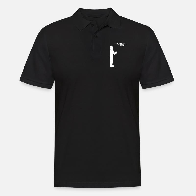 drone - Polo Homme - noir
