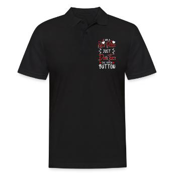 Just watch funny trouble - Men's Polo Shirt - black - Front - Kai (181cm)