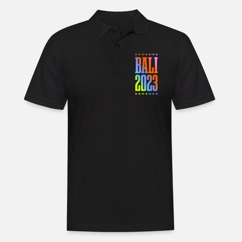 Bali 2023 - Männer Poloshirt - Schwarz