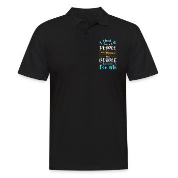 Perfect Person Individual Different - Men's Polo Shirt - black - Front - Kai (181cm)