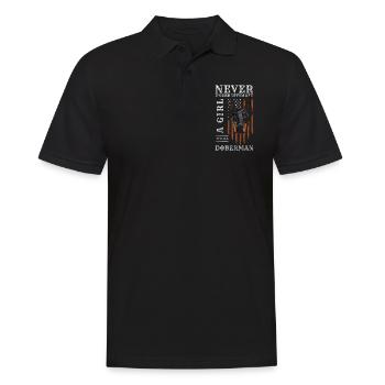 Dobermann Hundebesitzer Diensthunde Hundeliebe - Männer Poloshirt - Schwarz - Vorne - Kai (181cm)