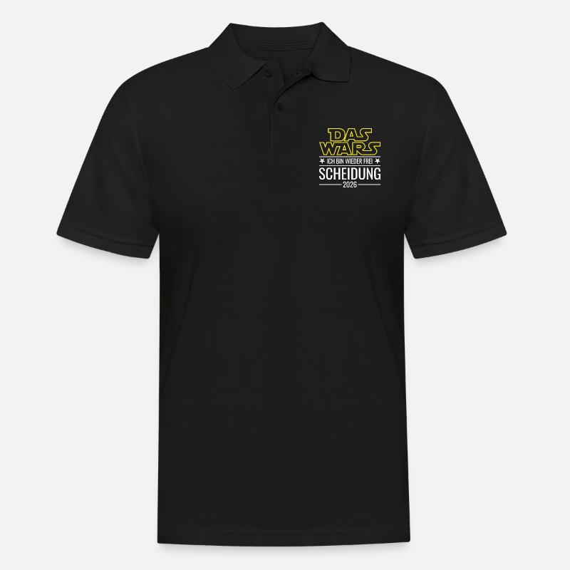 Scheidung 2026 - Das wars - Ich bin wieder frei - Männer Poloshirt - Schwarz