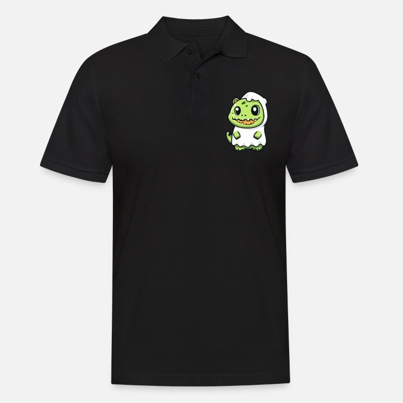 Alligator Halloween Comic Geist - Männer Poloshirt - Schwarz