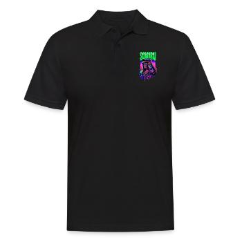 Samurai Cyber Warrior Geschenk - Männer Poloshirt - Schwarz - Vorne - Kai (181cm)