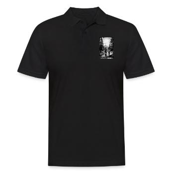 Father and son mountain bike mountain biker gift - Men's Polo Shirt - black - Front - Kai (181cm)