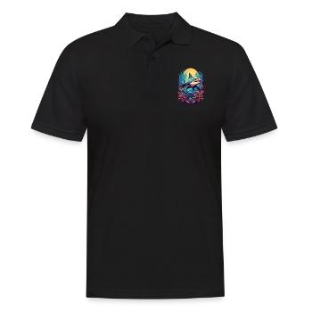 Shark Flowers Coral Reef Beach Diver Cadeau - Polo Homme - noir - Devant - Kai (181cm)