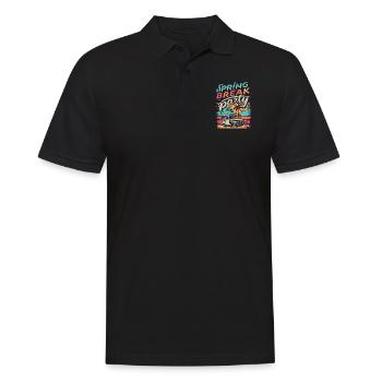 Spring Break Urlaub Retro Vintage - Männer Poloshirt - Schwarz - Vorne - Kai (181cm)