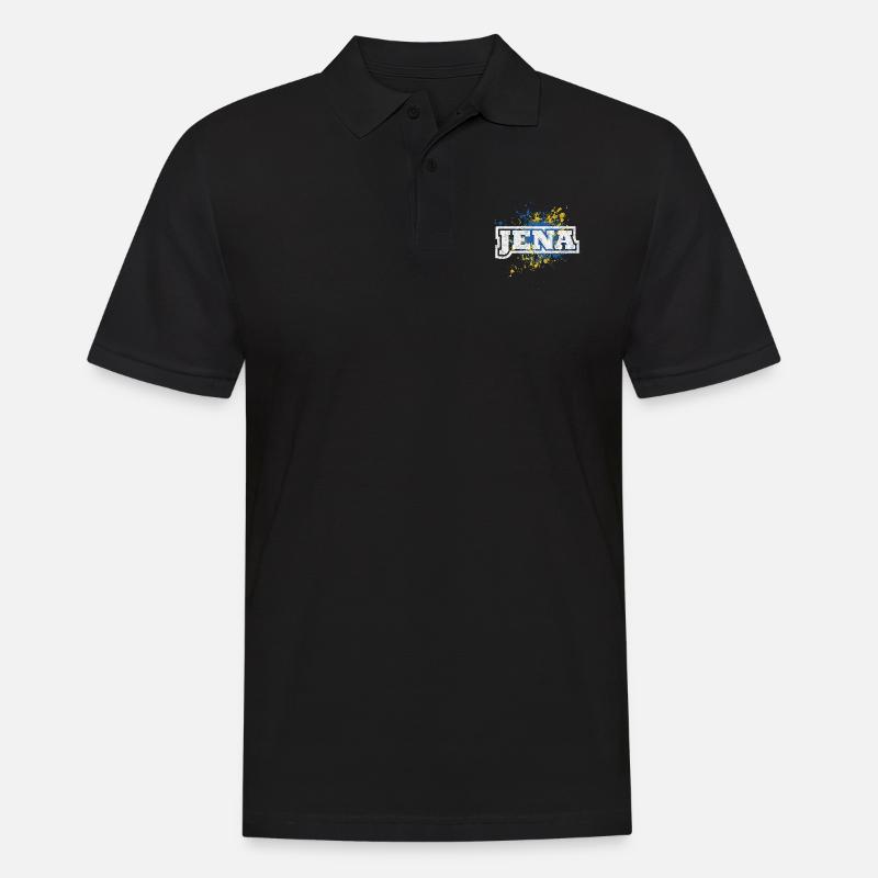 Jena - Männer Poloshirt - Schwarz