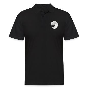 Archery archery archery full moon - Men's Polo Shirt - black - Front - Kai (181cm)