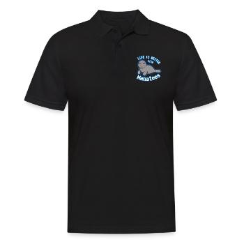 La vie avec les lamantins animaux marins mignons - Polo Homme - noir - Devant - Kai (181cm)