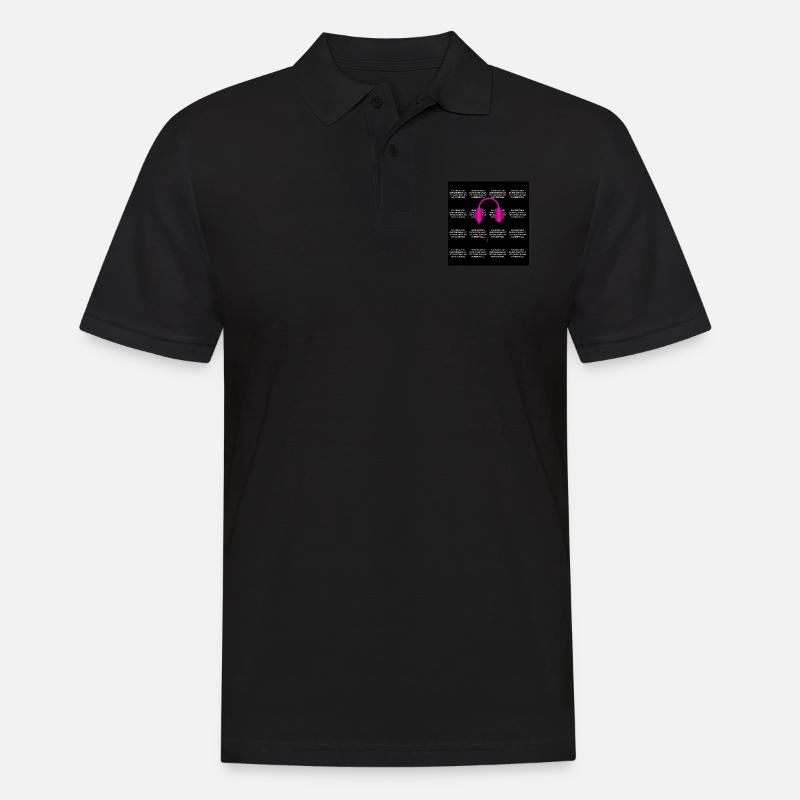 Ein bisschen durchgeknallt... - Männer Poloshirt - Schwarz