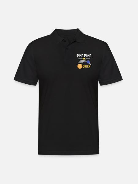 reine du ping-pong - ping pong queen - Polo Homme - noir