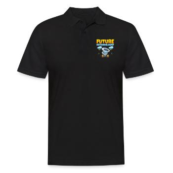 Future Meteorologist Meteorology Weather - Men's Polo Shirt - black - Front - Kai (181cm)