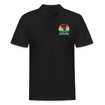 I Am The Twister Meteorologist Meteorology - Men's Polo Shirt - black - Front - Kai (181cm)