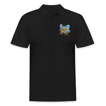 Fitness Coffee Strength Training Coffee Bodybuilder - Men's Polo Shirt - black - Front - Kai (181cm)